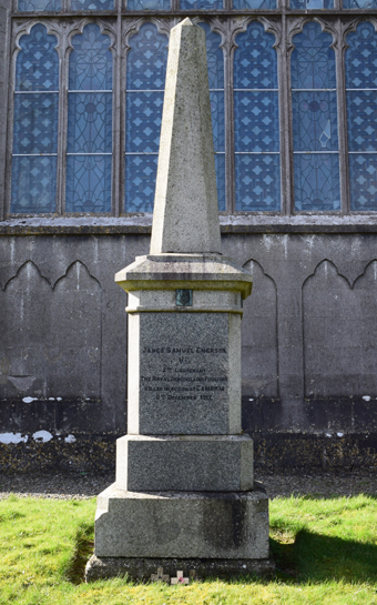 Collon Church (Collon), Collon 11 - Second Lieutenant James Samuel Emerson VC Mo